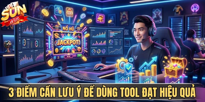 Tool Nổ Hũ - Công Cụ Hỗ Trợ Tuyệt Vời Trúng Jackpot Ầm Ầm 3 Sunwin 3 điểm cần lưu ý để dùng tool đạt hiệu quả