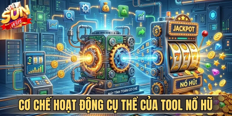 Tool Nổ Hũ - Công Cụ Hỗ Trợ Tuyệt Vời Trúng Jackpot Ầm Ầm 1 Sunwin Cơ chế hoạt động cụ thể của tool nổ hũ