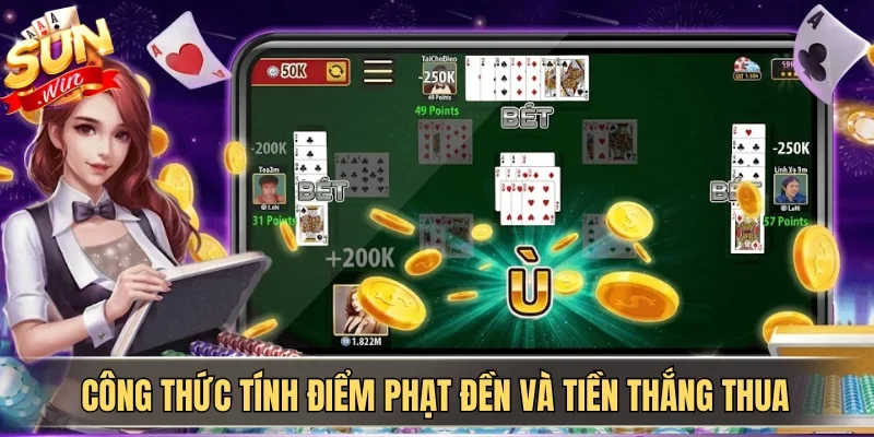 Hướng Dẫn Cách Chơi Phỏm (Tá Lả) & Cách Tính Điểm Chi Tiết 3 Sunwin Công thức tính điểm phạt đền và tiền thắng thua
